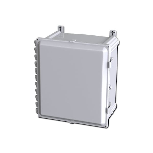 Saginaw Control & Engineering Quick Release Padlock Hasp Electrical Enclosures, 17.65 in H, 9.98 in D, 16.68 in W, Polycarbonate SCE-1614PC - main